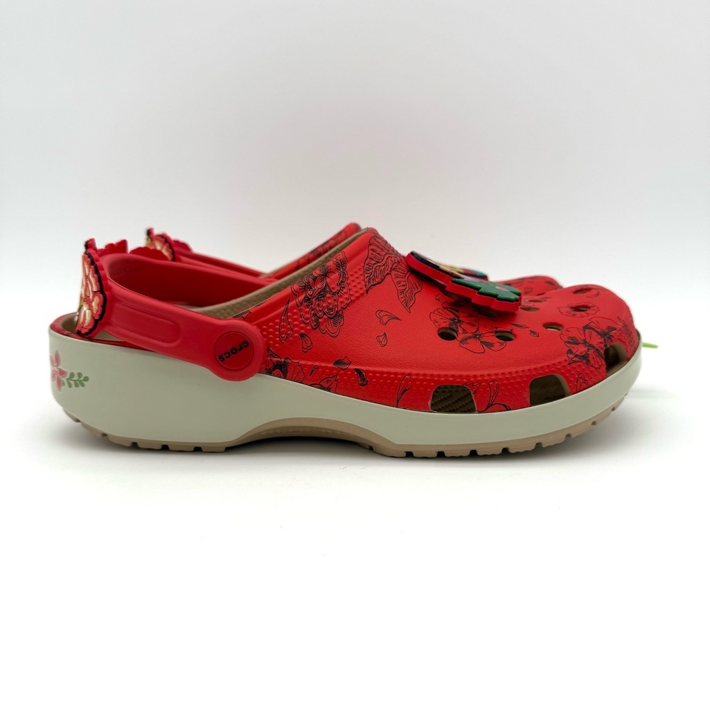 NWT New Frida Kahlo Classic Crocs Clogs Women's 12 Men's 10 Shoes Slides Sandals - Picture 3 of 7